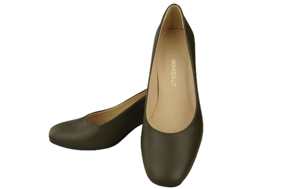 Damenschuhe Pumps Naturleder 171 Olive ElitaBut