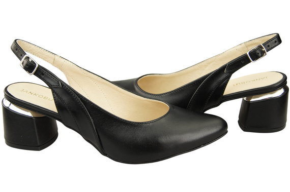 Damenschuhe Sandalen Schwarz Naturleder 196 ElitaBut