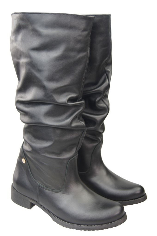 Schuhe Damenstiefel, Stiefel, Naturleder 123 Schwarz ElitaBut