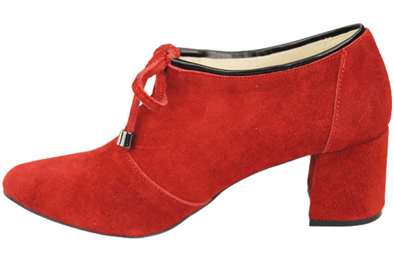 Damenschuhe Rote Schuhe, natürliches Veloursleder 183 ElitaBut