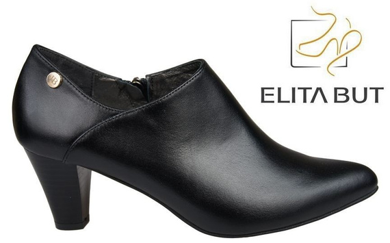 Damenstiefeletten, Naturleder, Schwarz 864 ElitaBut
