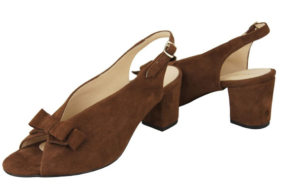 Damenschuhe Sandalen Braunes Naturleder Wildleder 148 ElitaBut