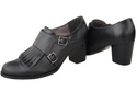 Damenschuhe, Naturleder, Schwarz 985 ElitaBut