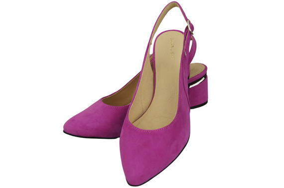 Damensandalen aus natürlichem Wildleder Cyclamen Eleganz und Komfort 196 von ElitaBut