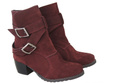Damenstiefel Naturveloursleder Burgund 119 ElitaBut