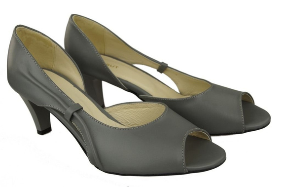 Damenschuhe Sandalen Grau Naturleder 566 ElitaBut