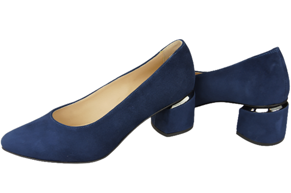 Damenschuhe Pumps Marineblau Natürliches Wildleder 143 Von ElitaBut