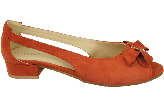 Schuhe Damensandalen Ziegelrot Naturleder Wildleder 994 Kombination aus Stil und Komfort ElitaBut