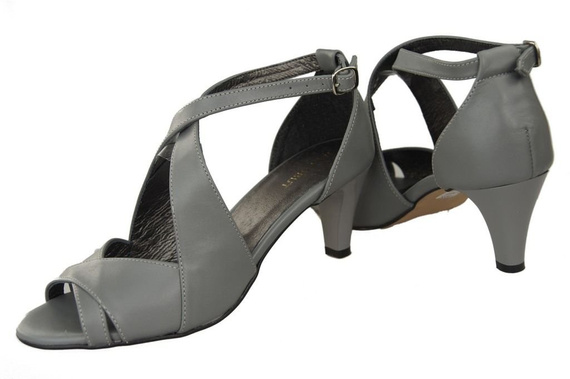 Damenschuhe Sandalen Grau Naturleder 130 ElitaBut