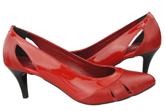 Damenschuhe Rote Pumps, Naturleder 995 ElitaBut