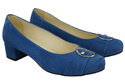 Damenschuhe Pumps Blau, Natürliches Wildleder 135 ElitaBut