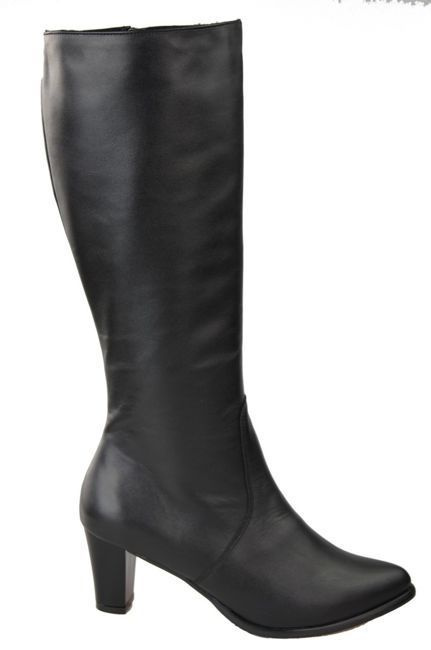 Damenstiefel, Naturleder, Schwarz 982 ElitaBut