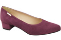 Bequeme Damen-Schuhe Burgund aus echtem Veloursleder 220 Z ElitaBut