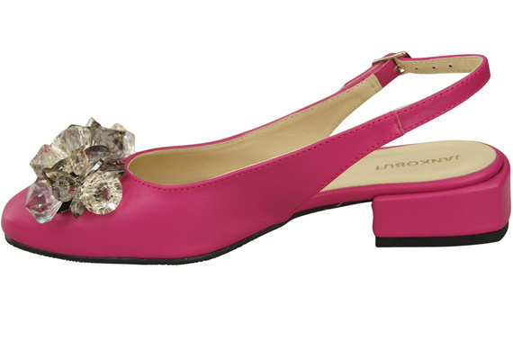 Damen Schuhe Purpurfarbig Sandalen mit Kristallen Naturleder 215 ElitaBut