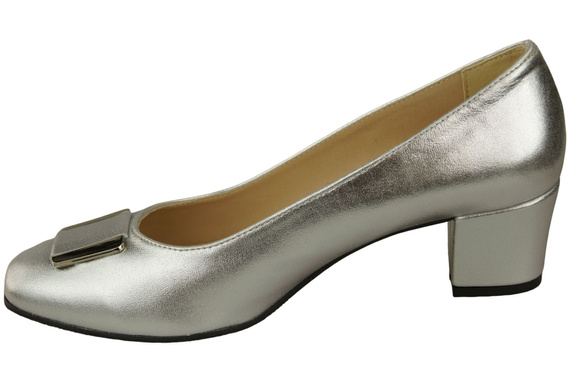 Damenschuhe Pumps Naturleder 187 Silber ElitaBut