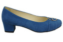 Damenschuhe Pumps Blau, Natürliches Wildleder 135 ElitaBut