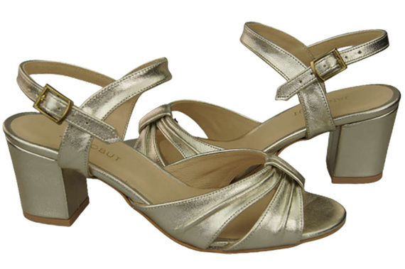 Damenschuhe Sandalen Gold Naturleder 168 ElitaBut