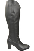 Stilvolle Damen Graphit Stiletto Stiefel Naturleder 211 ElitaBut