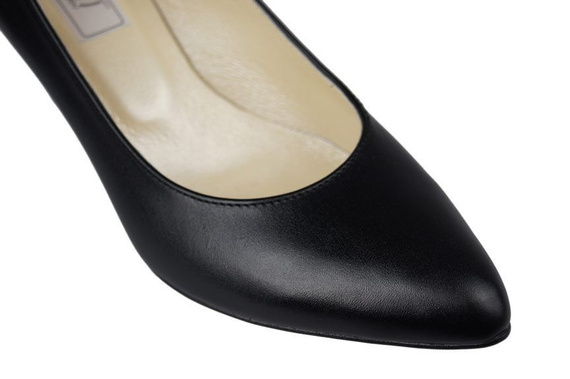 Damenschuhe Pumps, Naturleder, Schwarz 825 ElitaBut