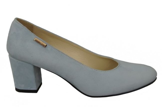 Damenschuhe Pumps Hellblau Naturleder Wildleder 125 ElitaBut