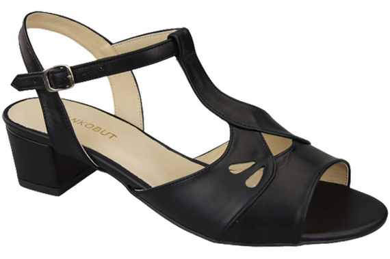 Damenschuhe Sandalen Schwarz Naturleder 169 ElitaBut