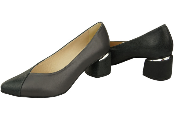 Einzigartige Damenschuhe aus Naturleder Fühlen Sie Luxus an Ihren Füßen Graphite 191 ElitaBut