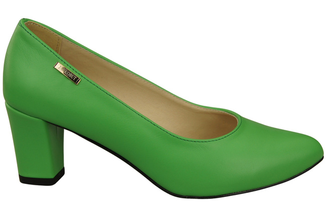 Klassische Glatt Damen Limette Naturleder Schuhe 213 ElitaBut