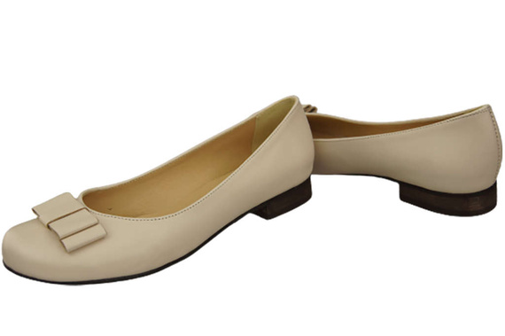 Damen Ballerinas, Naturleder, Beige 702 ElitaBut