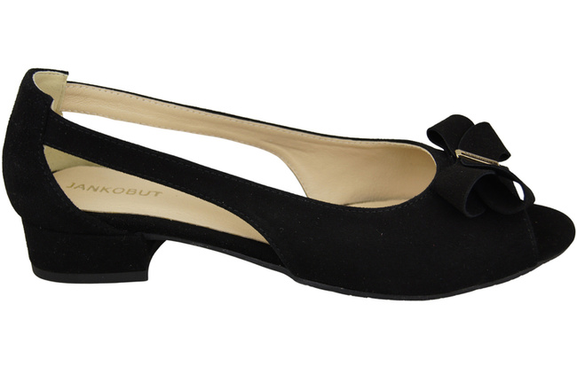 Schuhe Damensandalen Schwarzes natürliches Wildleder 994 Kombination aus Stil und Komfort ElitaBut