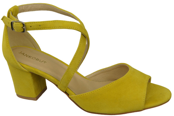 Damenschuhe Zitronensandalen, Naturleder, Wildleder 111 ElitaBut