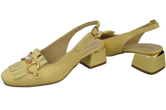 Damenschuhe Banane Sandalen mit Fransen verziert Naturleder 208 ElitaBut