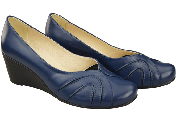 Damen Schwarz Naturleder Gestiefelte Marineblau 828 ElitaBut