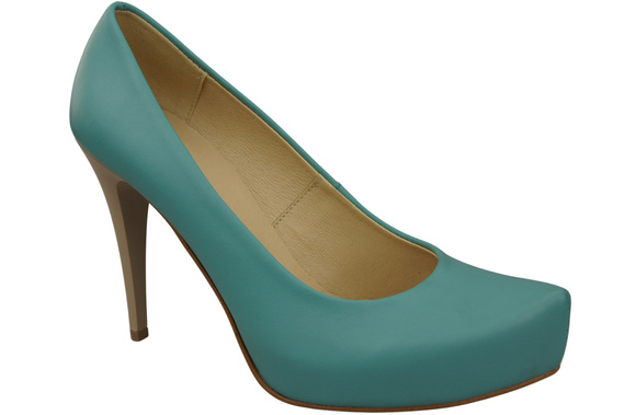 Damen Footwear Türkis Stiletto Pumps Naturleder 205 ElitaBut