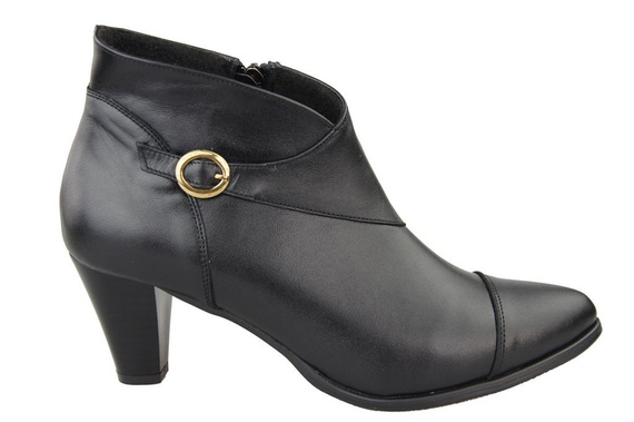 Damenstiefel Frühling/Herbst Naturleder Schwarz 100 L ElitaBut