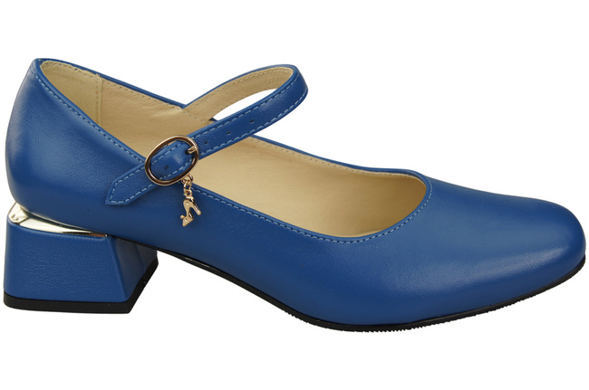 Damenschuhe Blau Riemchenpumps Naturleder 202 ElitaBut