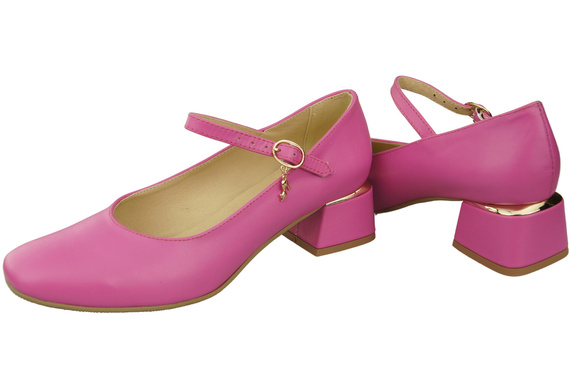 Damenschuhe Fuchsie Riemchenpumps Naturleder 202 ElitaBut