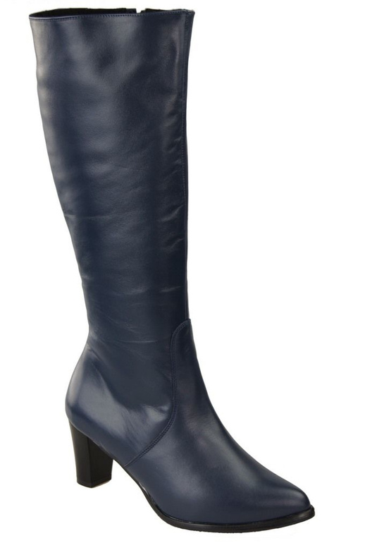 Damenstiefel, Naturleder, Marineblau 982 ElitaBut