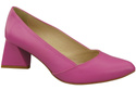 Damen Pumps Fuchsie Echtleder Spitz Zehen Absatz ElitaBut 221