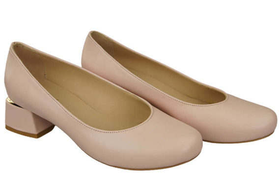 Damenschuhe Pumps Naturleder 159 Puderrosa ElitaBut