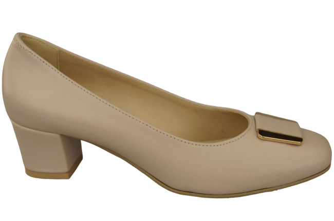 Damenschuhe Pumps Naturleder 187 Cappuccino Bright ElitaBut