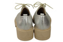 Schuhe Damen Schnürschuhe Silber Leder Natur 180 ElitaBut