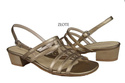 Damenschuhe Sandalen mit flachem Absatz Gold 622 ElitaBut