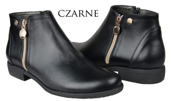 Frühlingsstiefel für Damen, Naturleder, Schwarz 872 ElitaBut