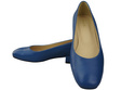 Bequeme Frauen Schuhe Blau Flats Natural Leder 204 ElitaBut