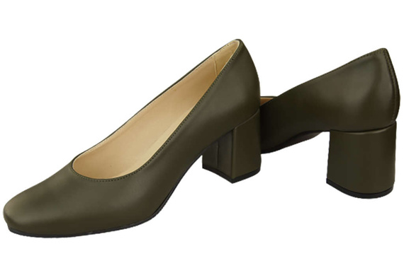 Damenschuhe Pumps Naturleder 171 Olive ElitaBut