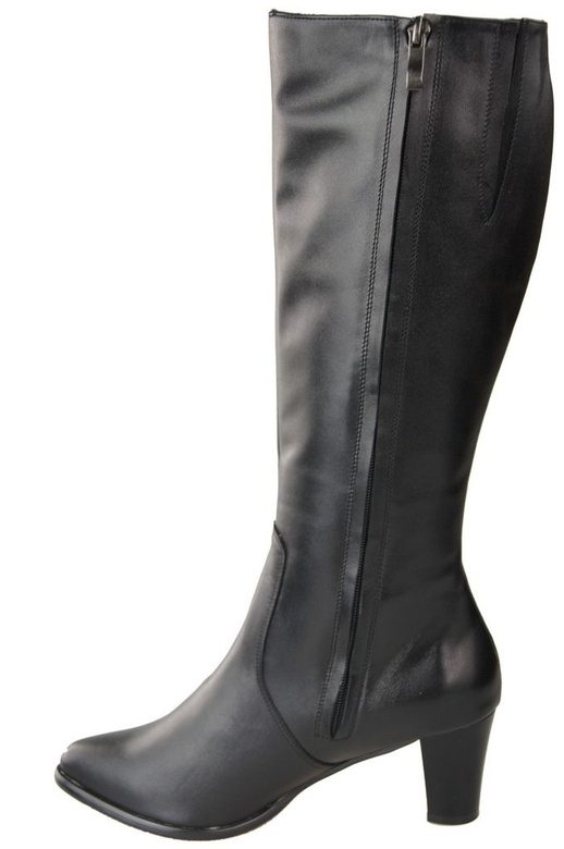 Damenstiefel, Naturleder, Schwarz 982 ElitaBut
