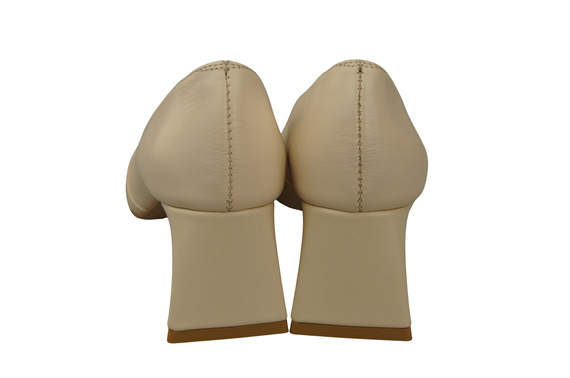 Damen Pumps Beige Echtleder Spitz Zehen Absatz ElitaBut 221