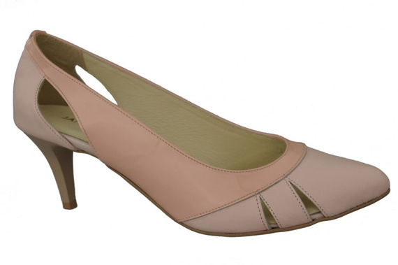 Damenschuhe Pumps Rosa Puder Naturleder 995 ElitaBut