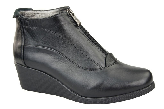 Winter-Damenstiefel, Naturleder, Schwarz 133 von ElitaBut