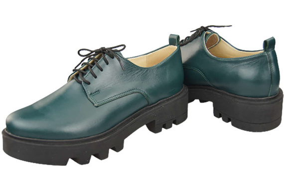 Schuhe Damen Schnürschuhe Malachitleder Natur 180 ElitaBut